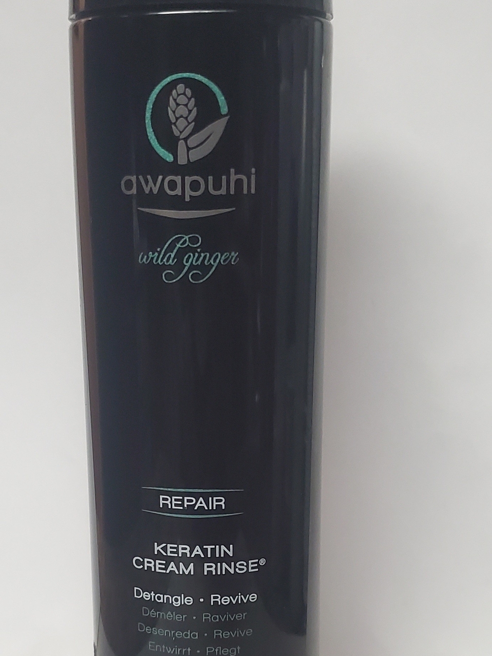 Paul Mitchell Awapuhi Wild Ginger Keratin Cream Rinse - Black with Teal Accents